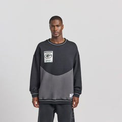 Green Bay Packers Off Season x NFL Unisex Fleece Sweatshirt - Black - NFL