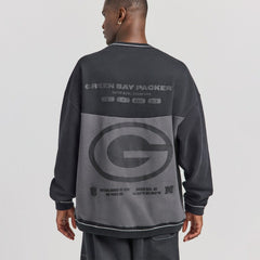 Green Bay Packers Off Season x NFL Unisex Fleece Sweatshirt - Black - NFL