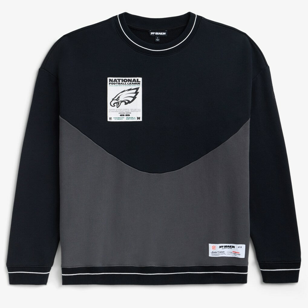 Philadelphia Eagles Off Season x NFL Unisex Fleece Sweatshirt - Black - NFL