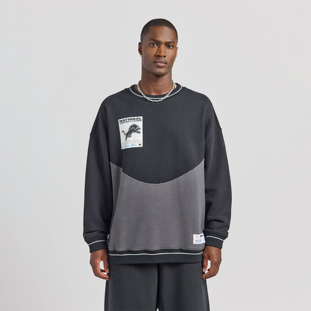 Detroit Lions Off Season x NFL Unisex Fleece Sweatshirt - Black - NFL