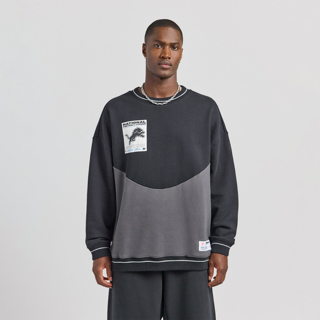 Detroit Lions Off Season x NFL Unisex Fleece Sweatshirt - Black - NFL