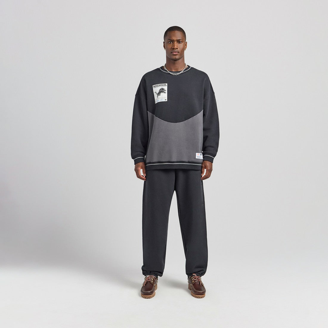 Detroit Lions Off Season x NFL Unisex Fleece Sweatshirt - Black - NFL
