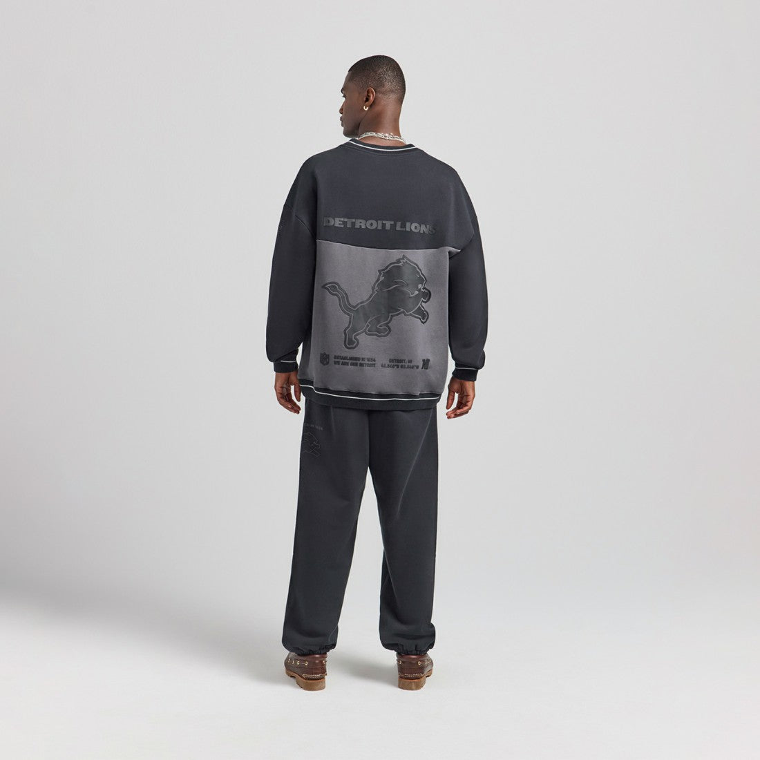 Detroit Lions Off Season x NFL Unisex Fleece Sweatshirt - Black - NFL