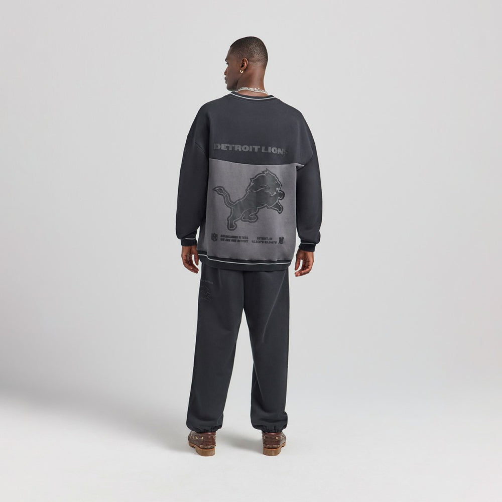 Detroit Lions Off Season x NFL Unisex Fleece Sweatshirt - Black - NFL