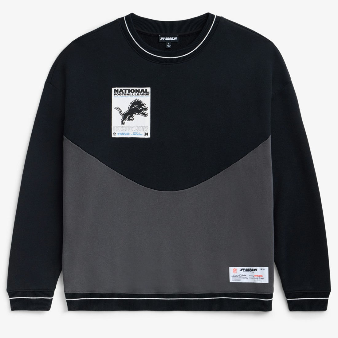 Detroit Lions Off Season x NFL Unisex Fleece Sweatshirt - Black - NFL