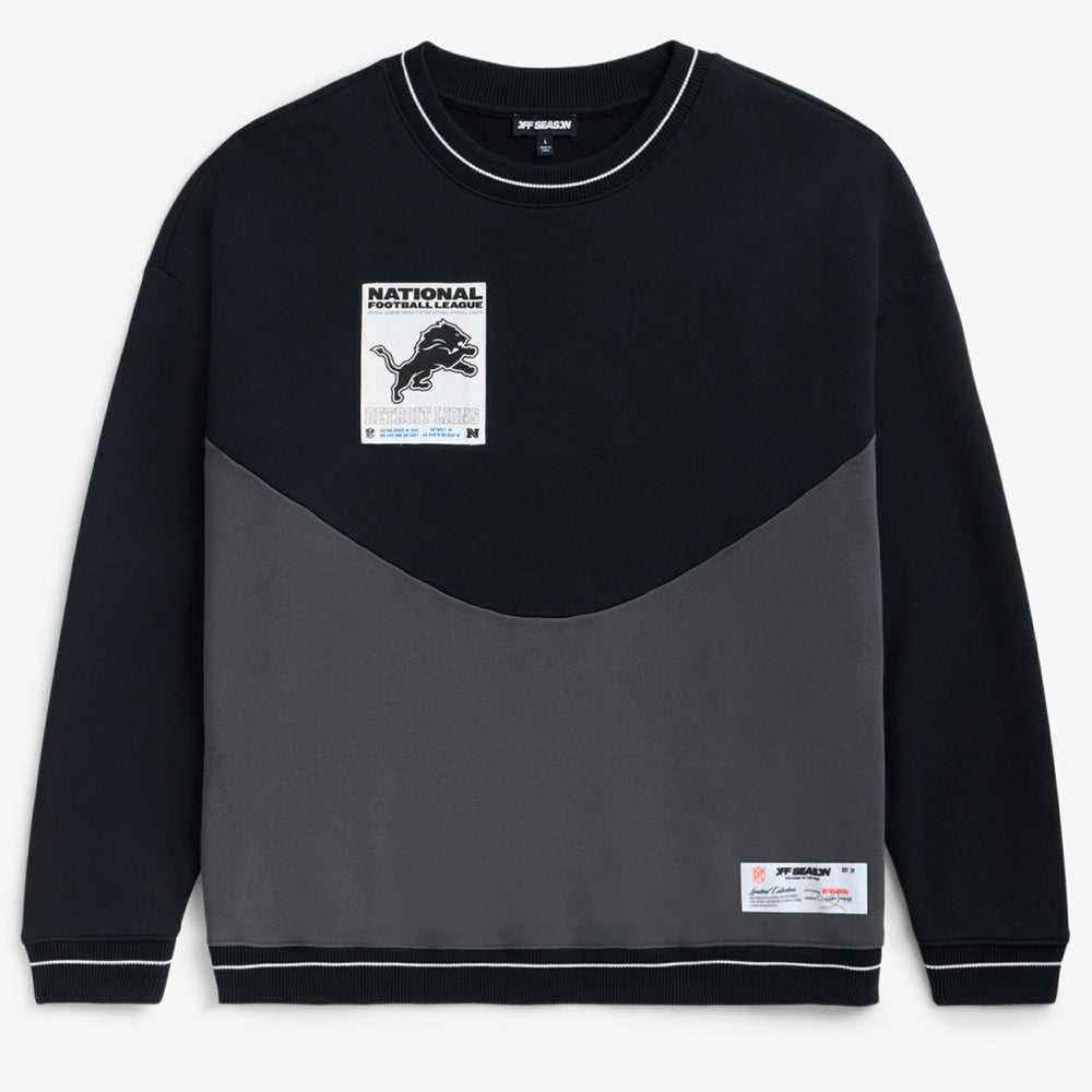 Detroit Lions Off Season x NFL Unisex Fleece Sweatshirt - Black - NFL