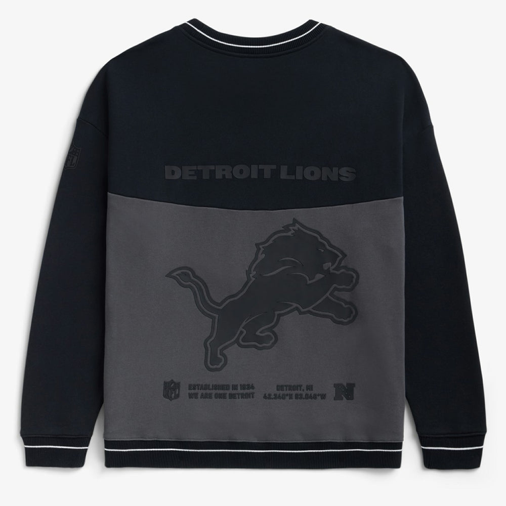 Detroit Lions Off Season x NFL Unisex Fleece Sweatshirt - Black - NFL