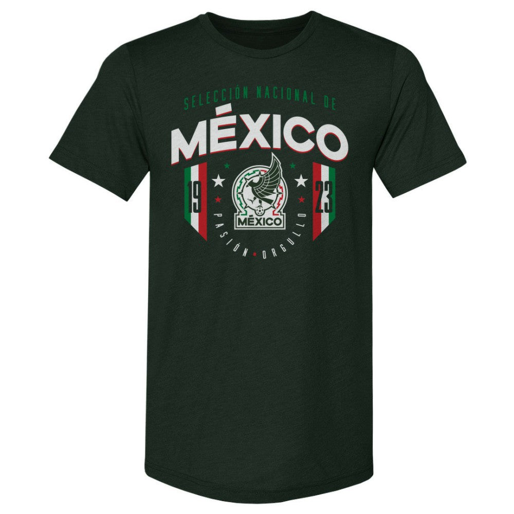Mexico National Team 500 Level 1923 Premium Tri-Blend T-Shirt Forest Green