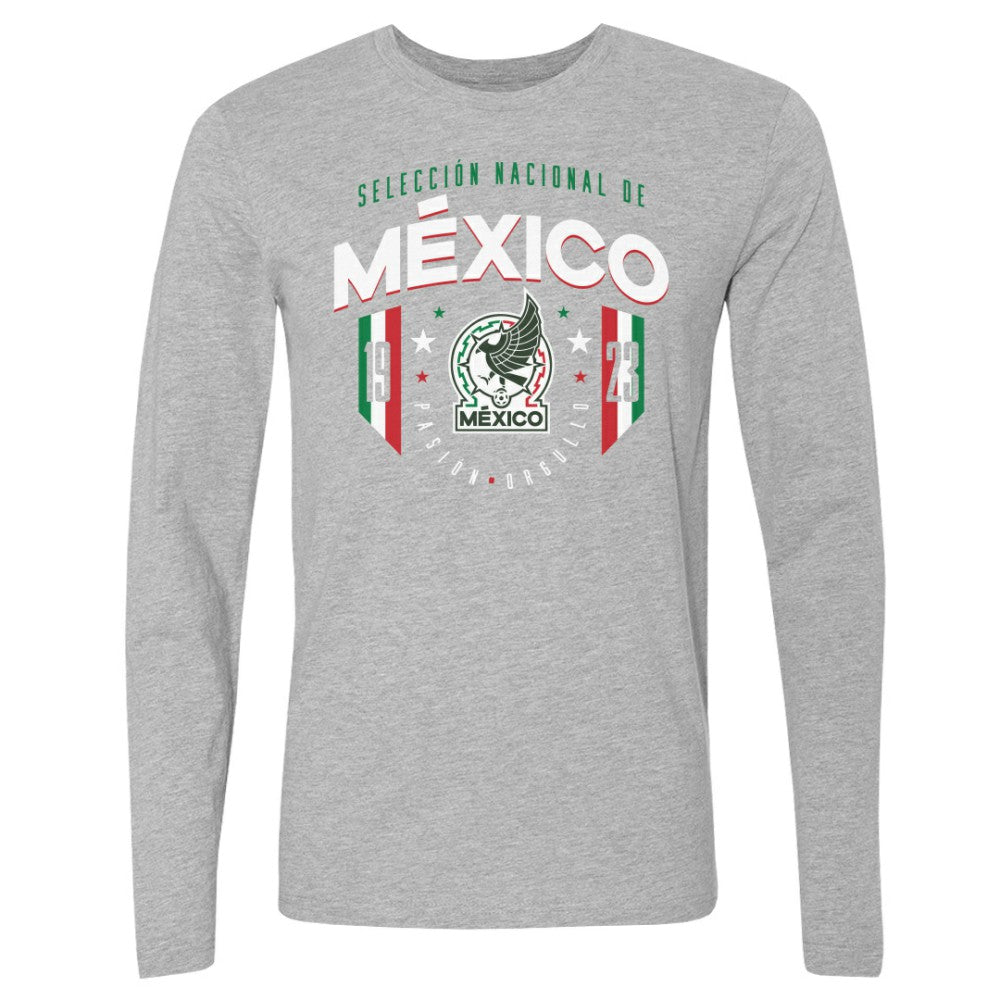 Mexico National Team 500 Level 1923 Long Sleeve T-Shirt Heather Gray