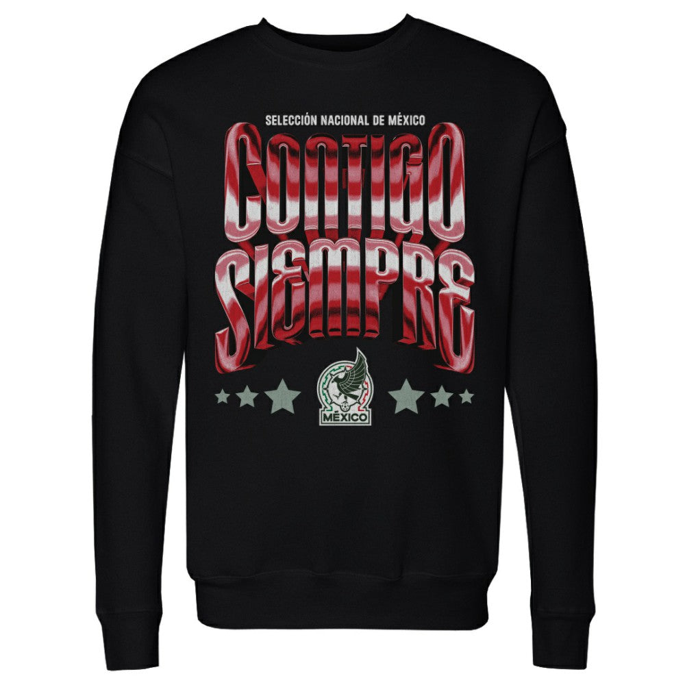 Mexico National Team 500 Level Contigo Siempre Vintage Pullover Sweatshirt Black
