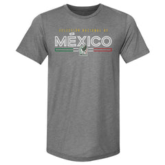 Mexico National Team 500 Level Inline Premium Tri-Blend T-Shirt Gray