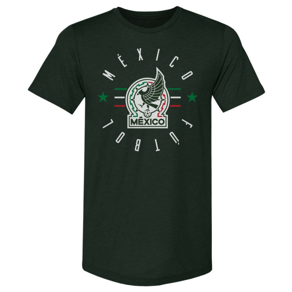 Mexico National Team 500 Level Futbol Premium Tri-Blend T-Shirt Forest Green