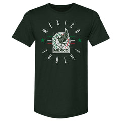 Mexico National Team 500 Level Futbol Premium Tri-Blend T-Shirt Forest Green