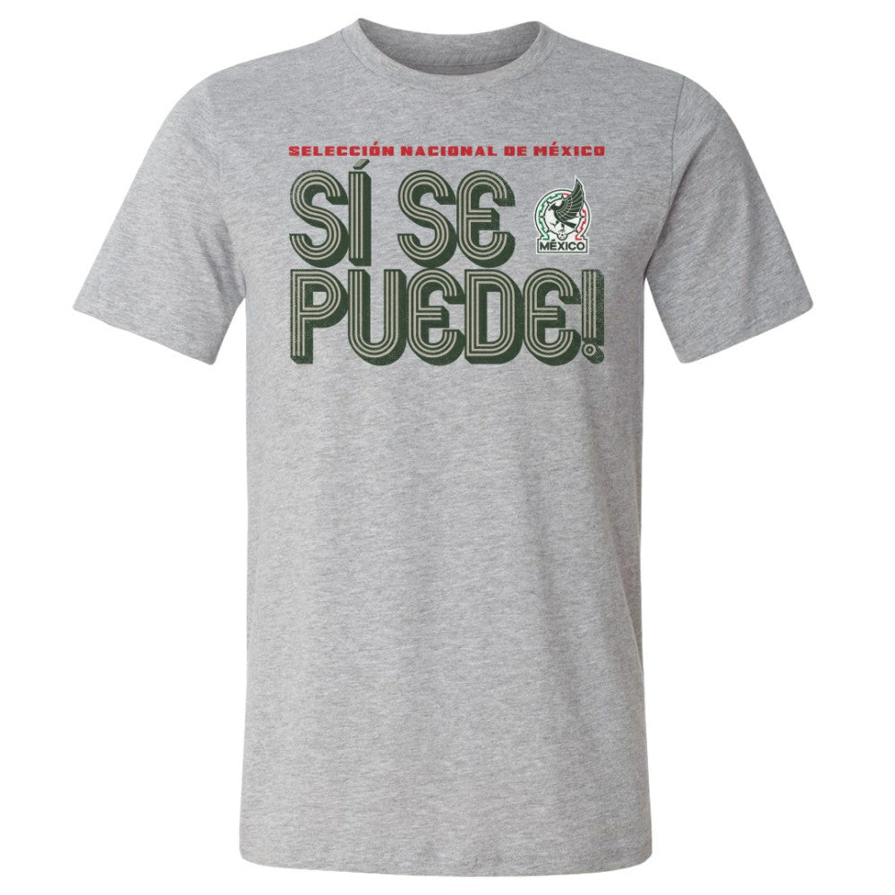 Mexico National Team 500 Level Si Se Puede Inline Bold T-Shirt Heather Gray