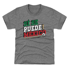 Mexico National Team 500 Level Youth Si Se Puede T-Shirt Gray