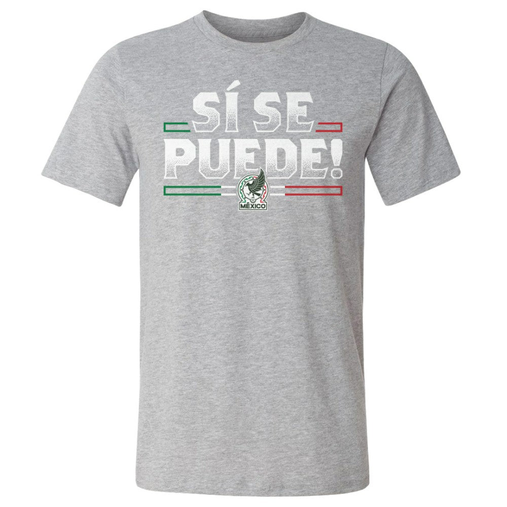 Mexico National Team 500 Level Si Se Puede T-Shirt Heather Gray