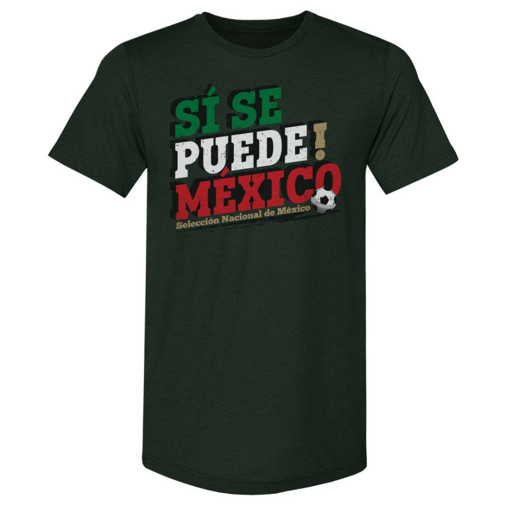 Mexico National Team 500 Level Si Se Puede Premium Tri-Blend T-Shirt Forest Green