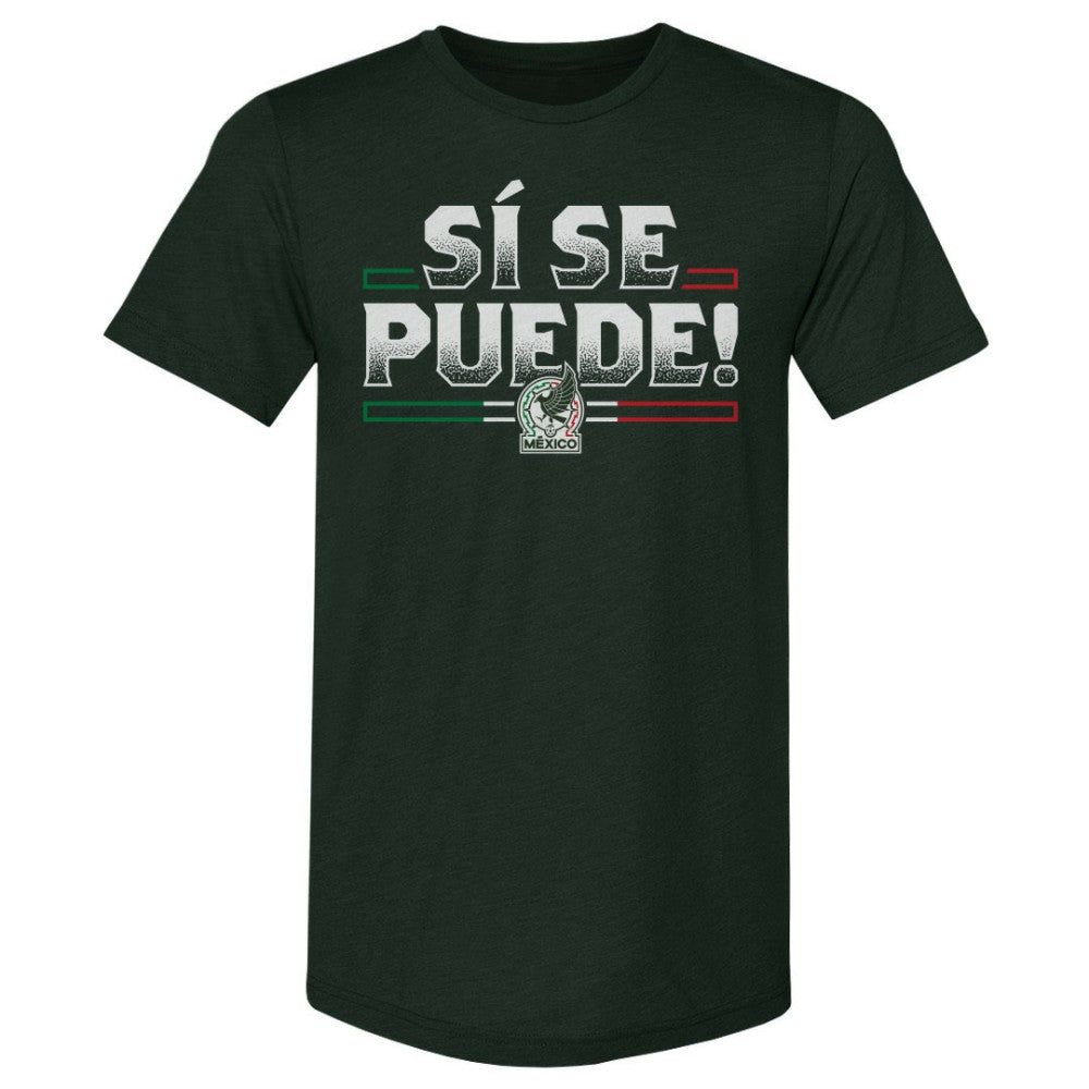 Mexico National Team 500 Level Si Se Puede Premium Tri-Blend T-Shirt Forest Green