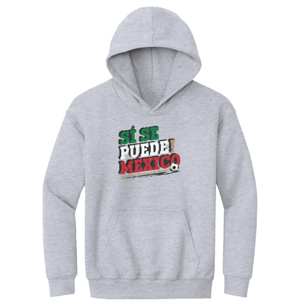 Mexico National Team 500 Level Youth Si Se Puede Pullover Hoodie Gray