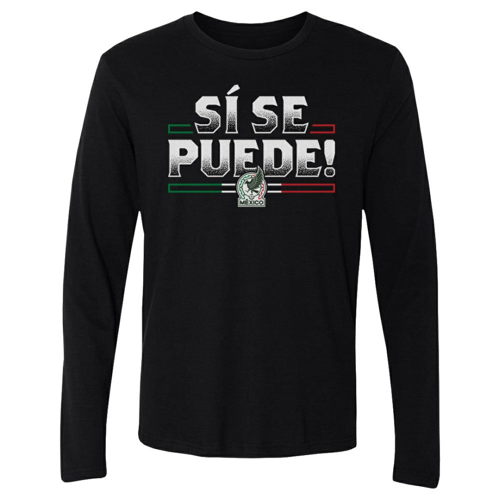 Mexico National Team 500 Level Si Se Puede Long Sleeve T-Shirt Black