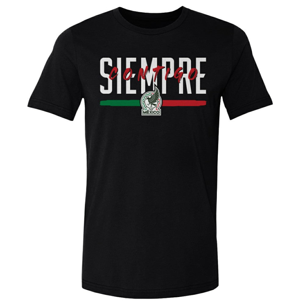 Mexico National Team 500 Level Siempre Contigo Cotton T-Shirt Black