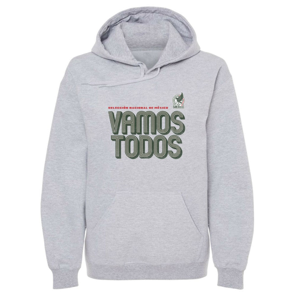Mexico National Team 500 Level Vamos Todos Inline Bold Pullover Hoodie Gray