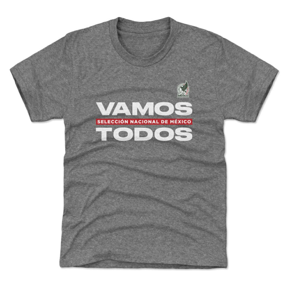 Mexico National Team 500 Level Youth Vamos Todos T-Shirt Gray