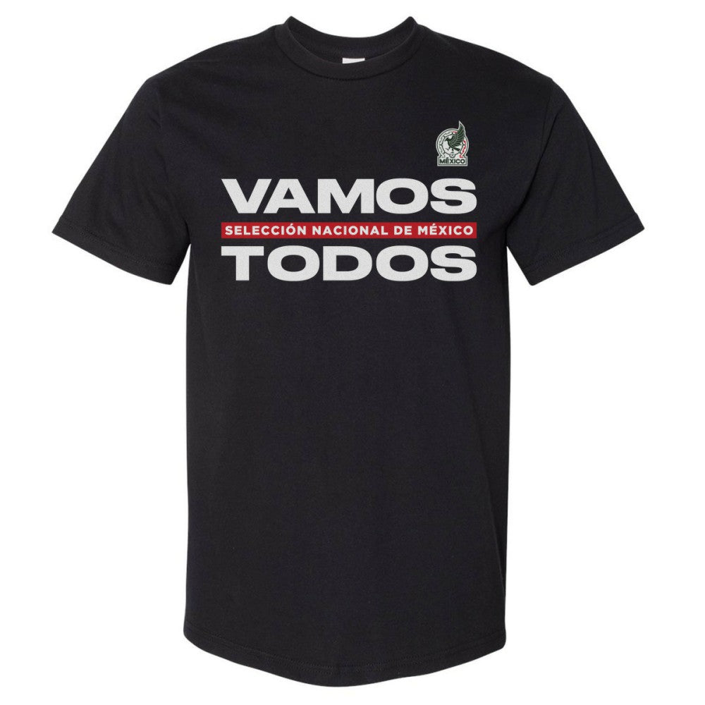 Mexico National Team 500 Level Vamos Todos Heavyweight T-Shirt Black