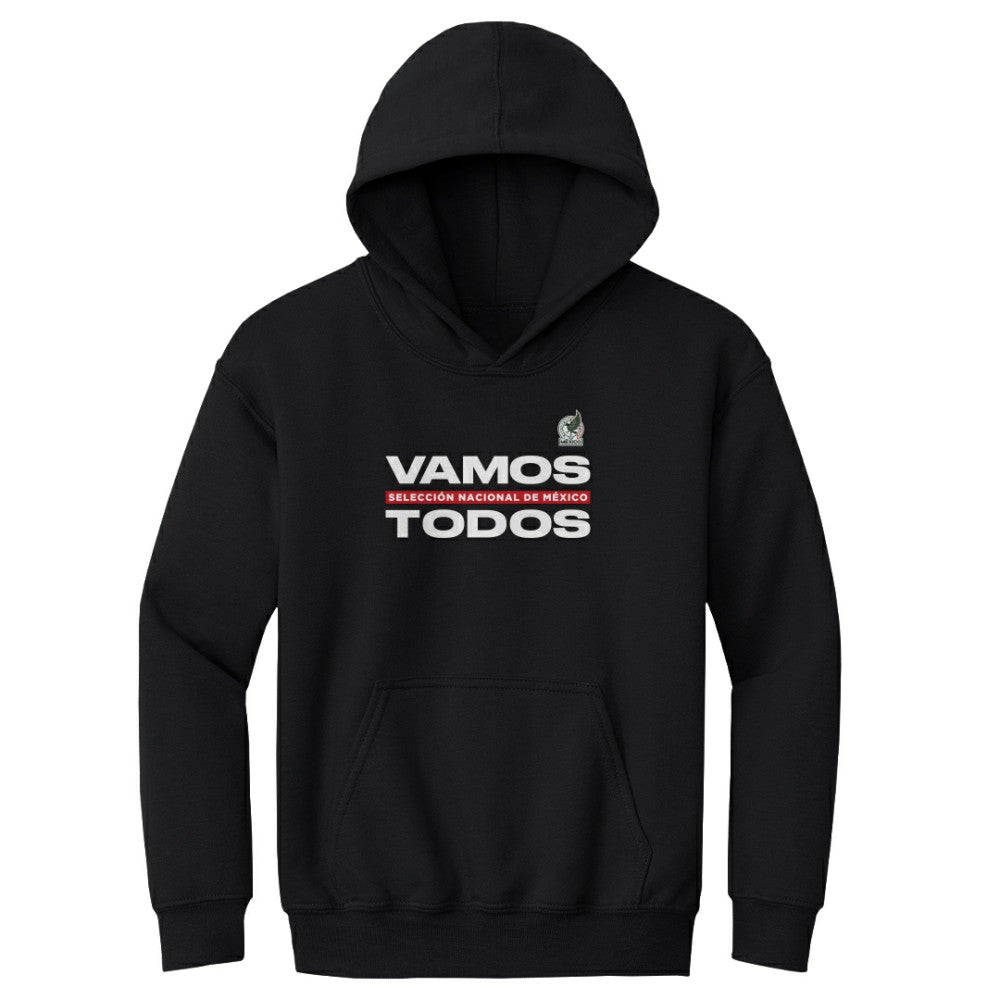 Mexico National Team 500 Level Youth Vamos Todos Pullover Hoodie Black