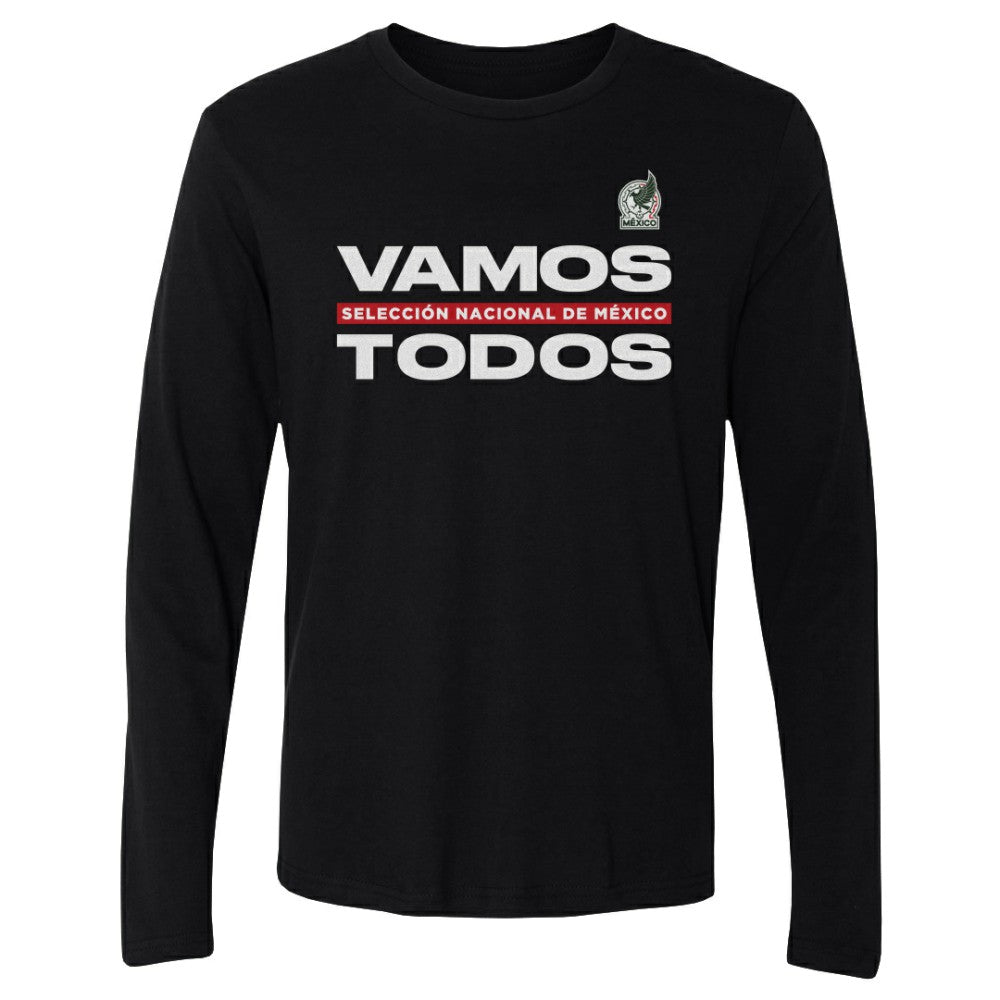 Mexico National Team 500 Level Vamos Todos Long Sleeve T-Shirt Black