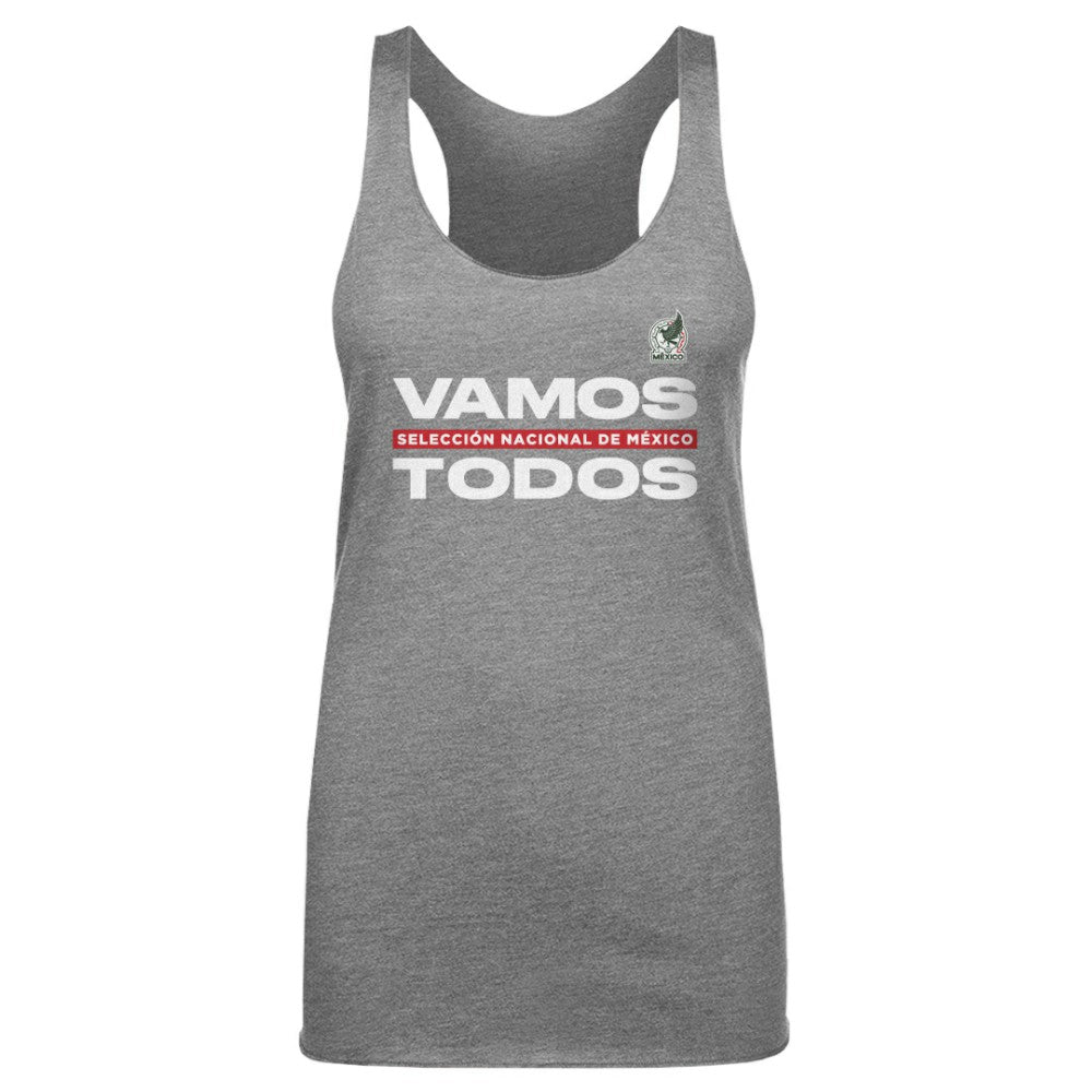 Mexico National Team 500 Level Women's Vamos Todos Tri-Blend Tank Top Gray