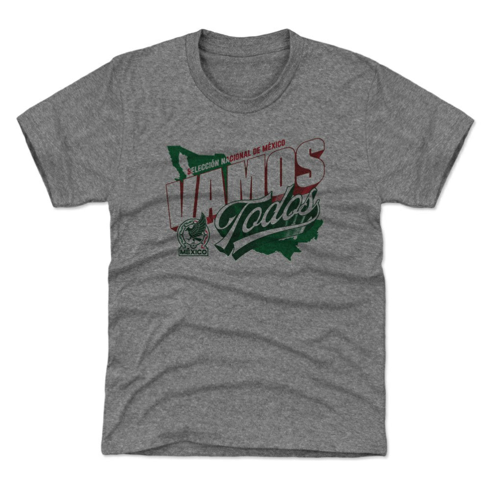 Mexico National Team 500 Level Youth Vamos Todos Country T-Shirt Gray