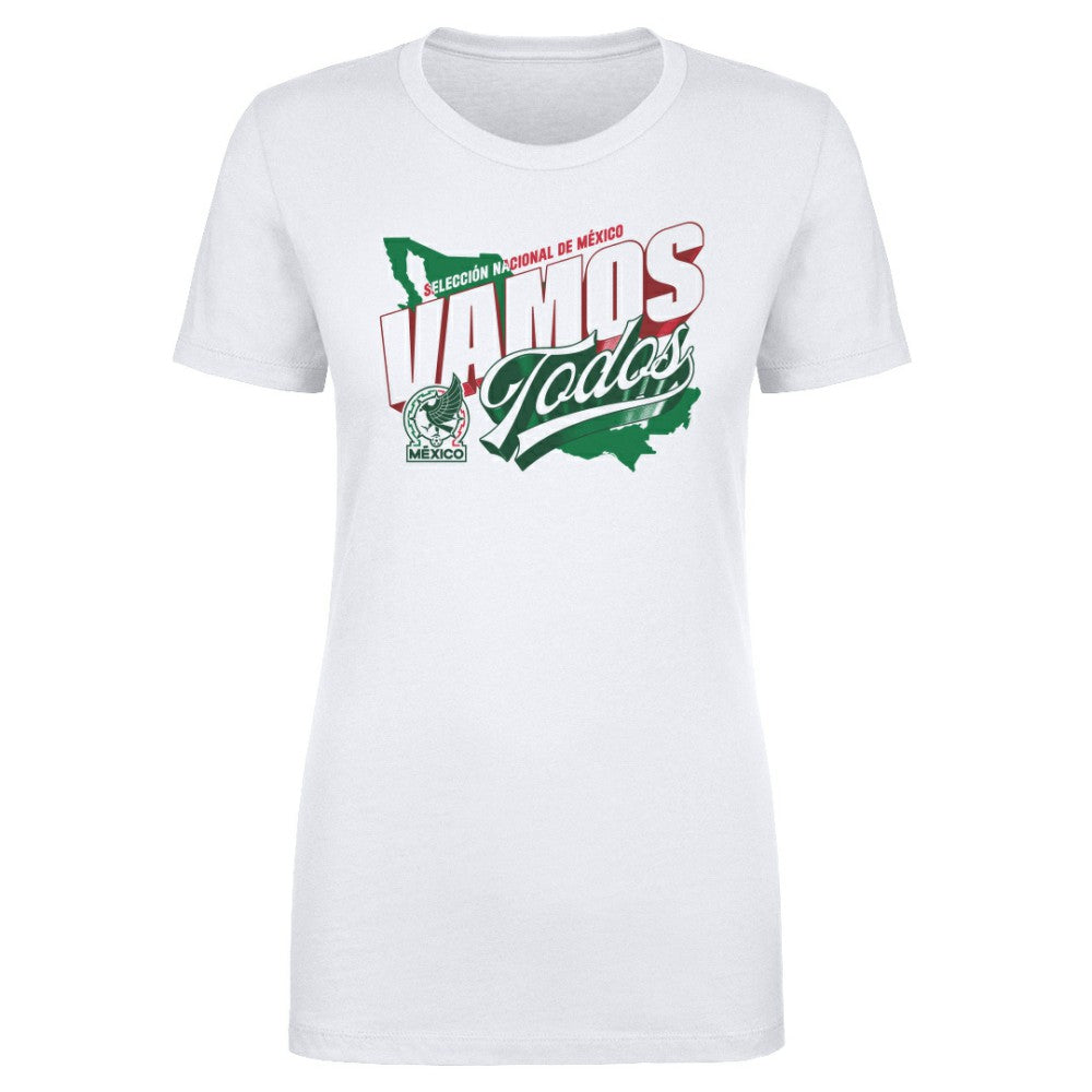 Mexico National Team 500 Level Women's Vamos Todos Country T-Shirt White