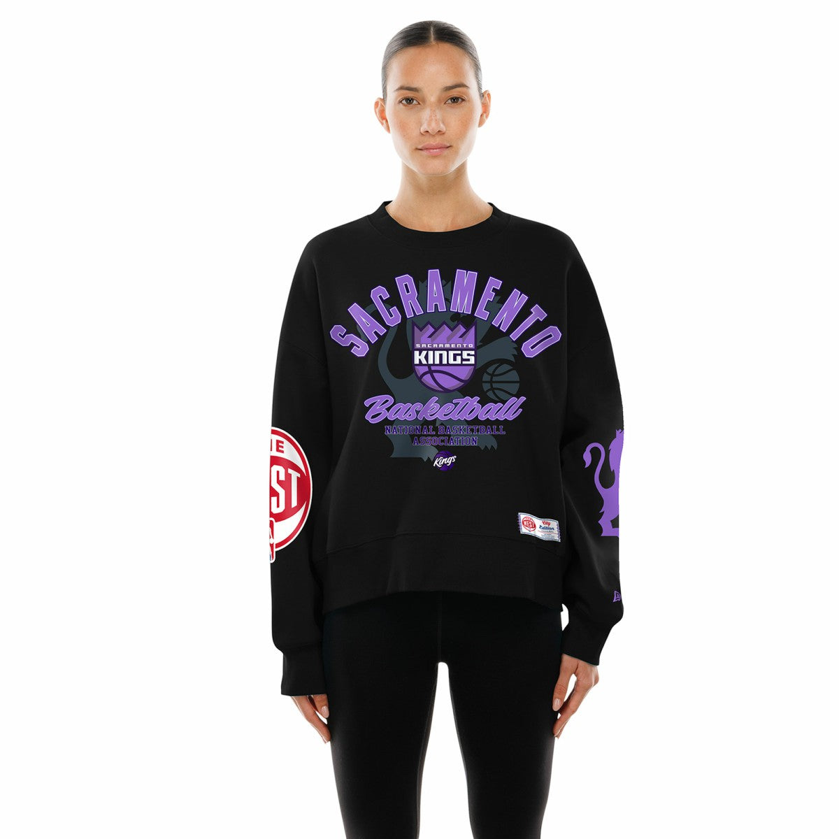 New Era Sacramento Kings Women's 2025/26 City Edition Sweatshirt Black