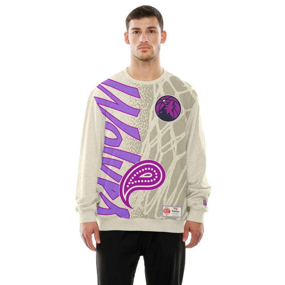 New Era Minnesota Timberwolves 2025/26 City Edition Sweatshirt Tan
