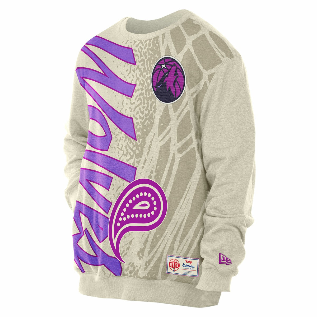 New Era Minnesota Timberwolves 2025/26 City Edition Sweatshirt Tan