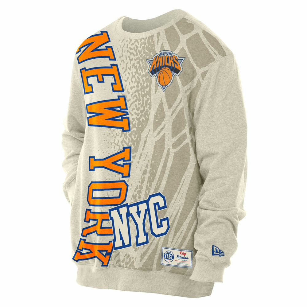 New Era New York Knicks 2025/26 City Edition Sweatshirt Tan