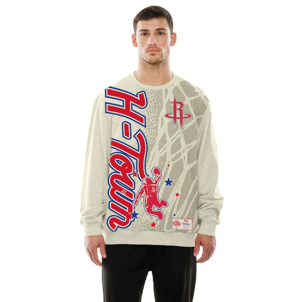 New Era Houston Rockets 2025/26 City Edition Sweatshirt Tan