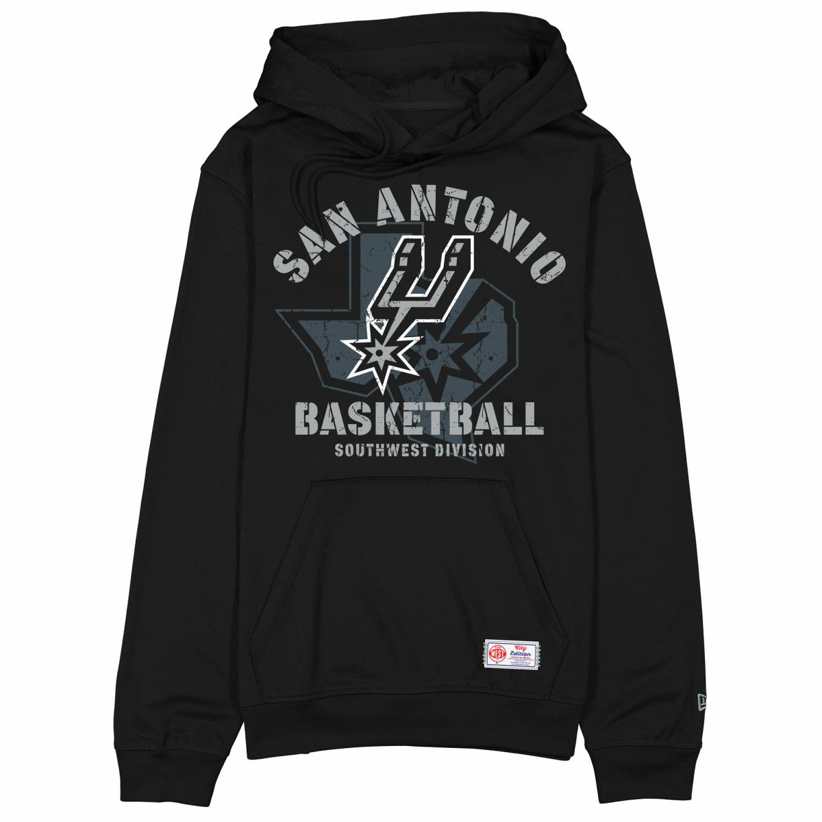 New Era San Antonio Spurs 2025/26 City Edition Fleece Hoodie Black