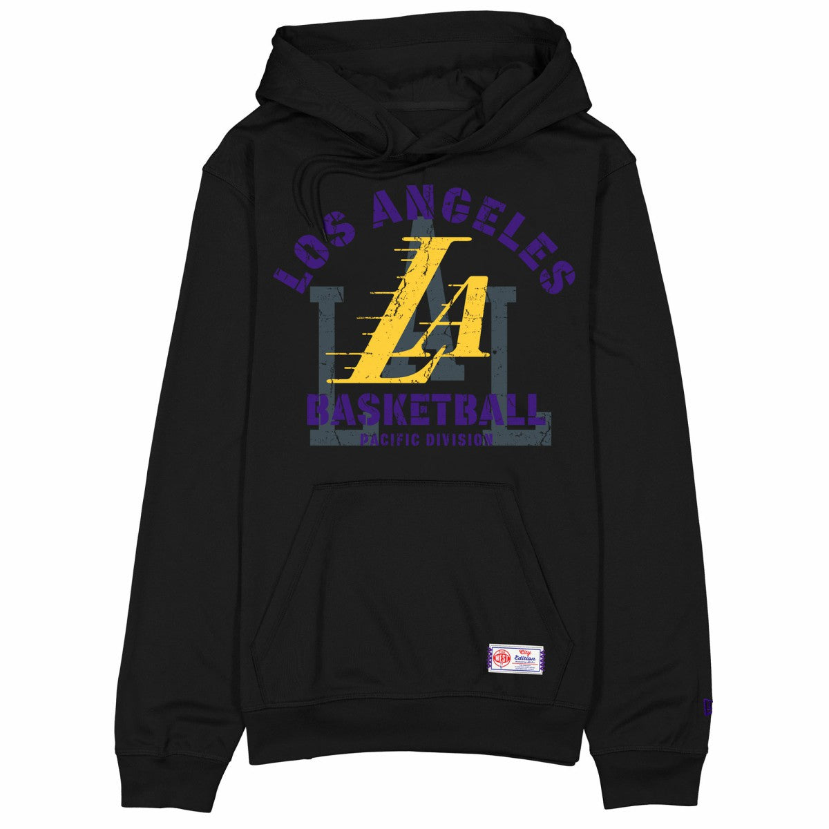 New Era Los Angeles Lakers 2025/26 City Edition Fleece Hoodie Black
