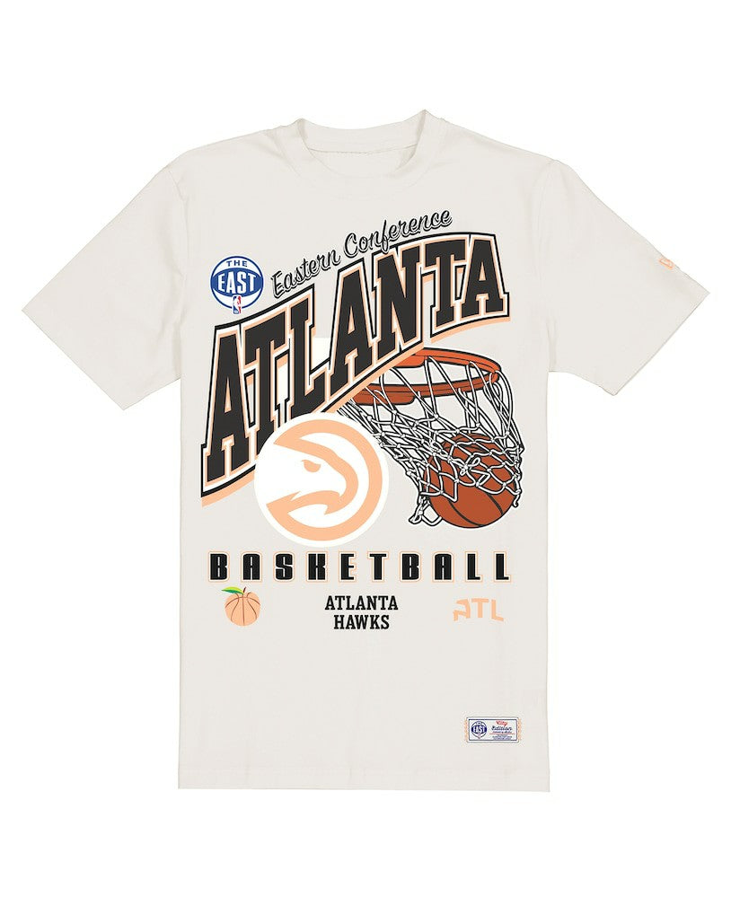 New Era Atlanta Hawks Oversized City Edition Remix Vintage T-Shirt Cream