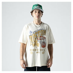 New Era Boston Celtics Oversized City Edition Remix Vintage T-Shirt Cream