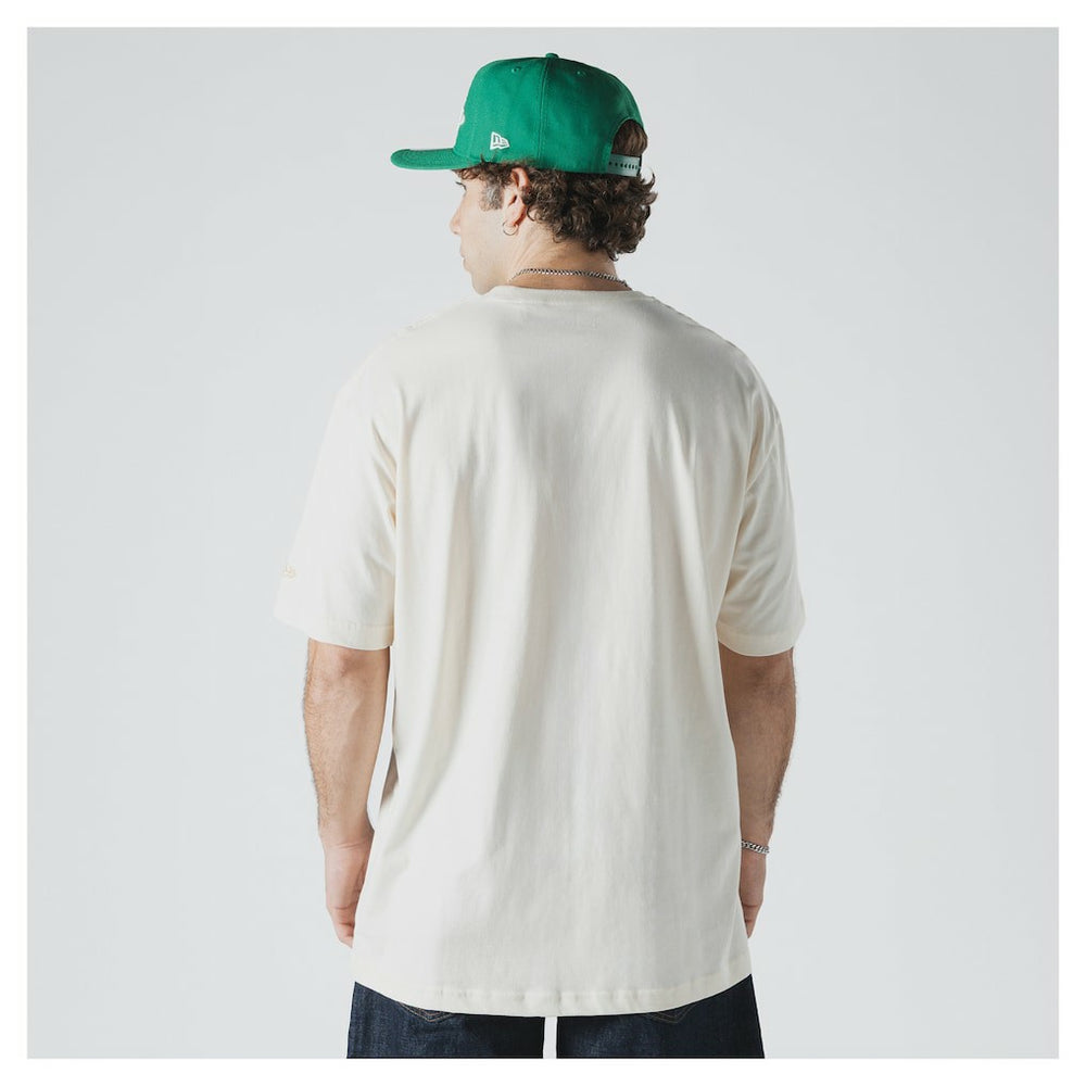 New Era Boston Celtics Oversized City Edition Remix Vintage T-Shirt Cream
