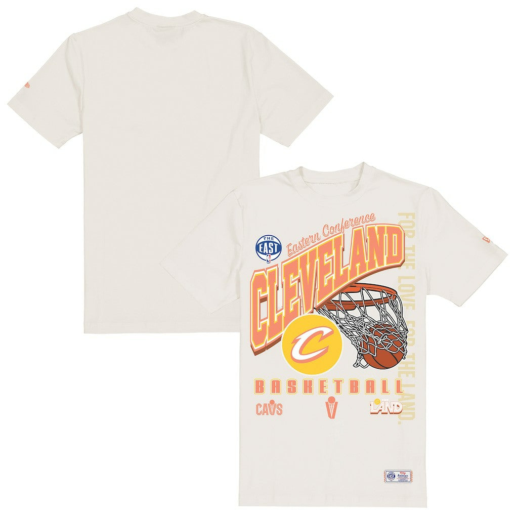 New Era Cleveland Cavaliers Oversized City Edition Remix Vintage T-Shirt Cream