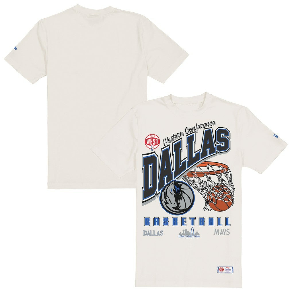 New Era Dallas Mavericks Oversized City Edition Remix Vintage T-Shirt Cream