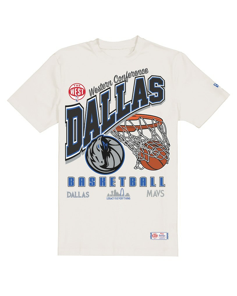 New Era Dallas Mavericks Oversized City Edition Remix Vintage T-Shirt Cream