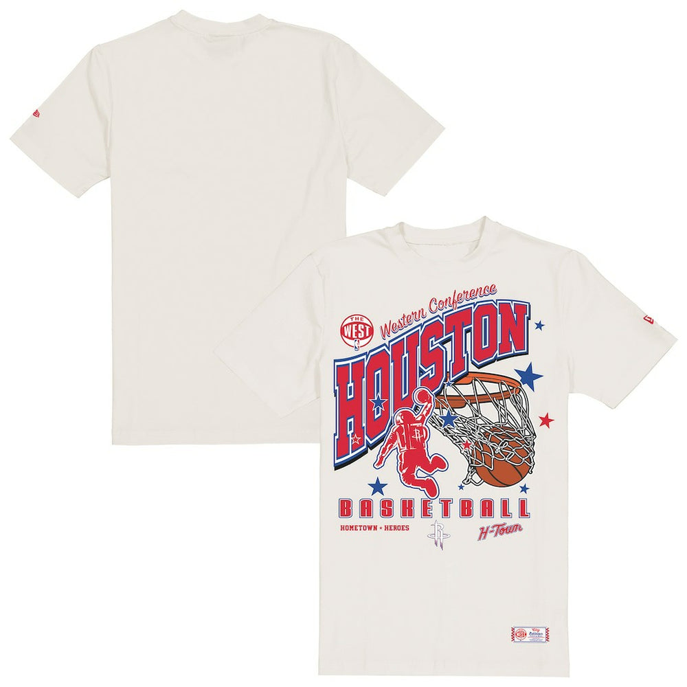 New Era Houston Rockets Oversized City Edition Remix Vintage T-Shirt Cream