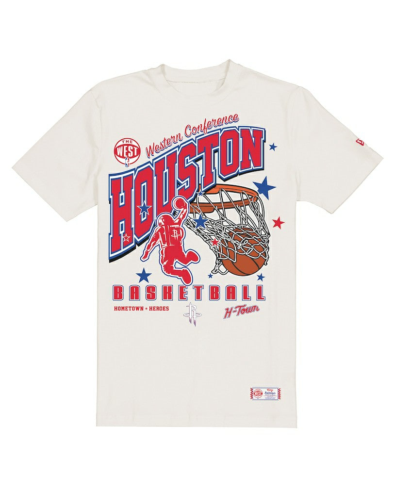 New Era Houston Rockets Oversized City Edition Remix Vintage T-Shirt Cream
