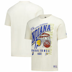 New Era Indiana Pacers Oversized City Edition Remix Vintage T-Shirt Cream
