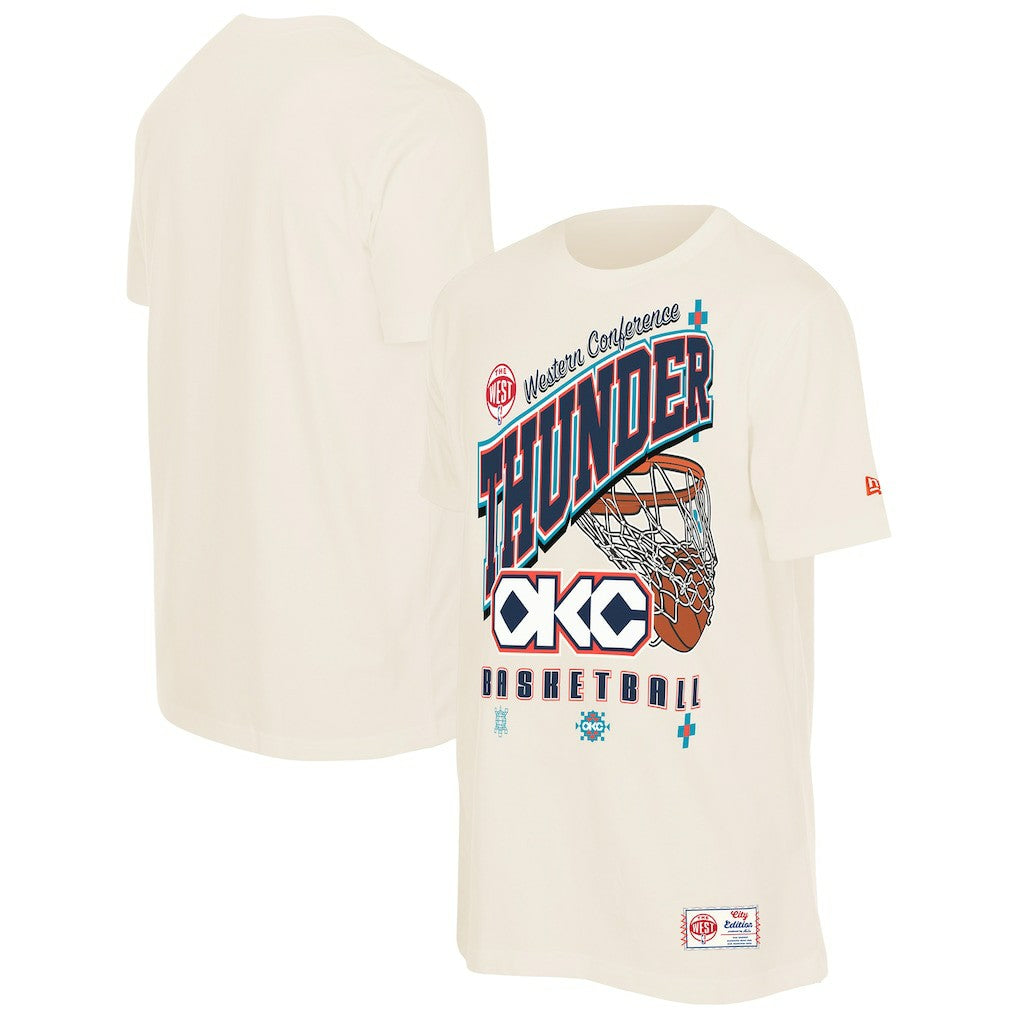 New Era Oklahoma City Thunder Oversized City Edition Remix Vintage T-Shirt Cream
